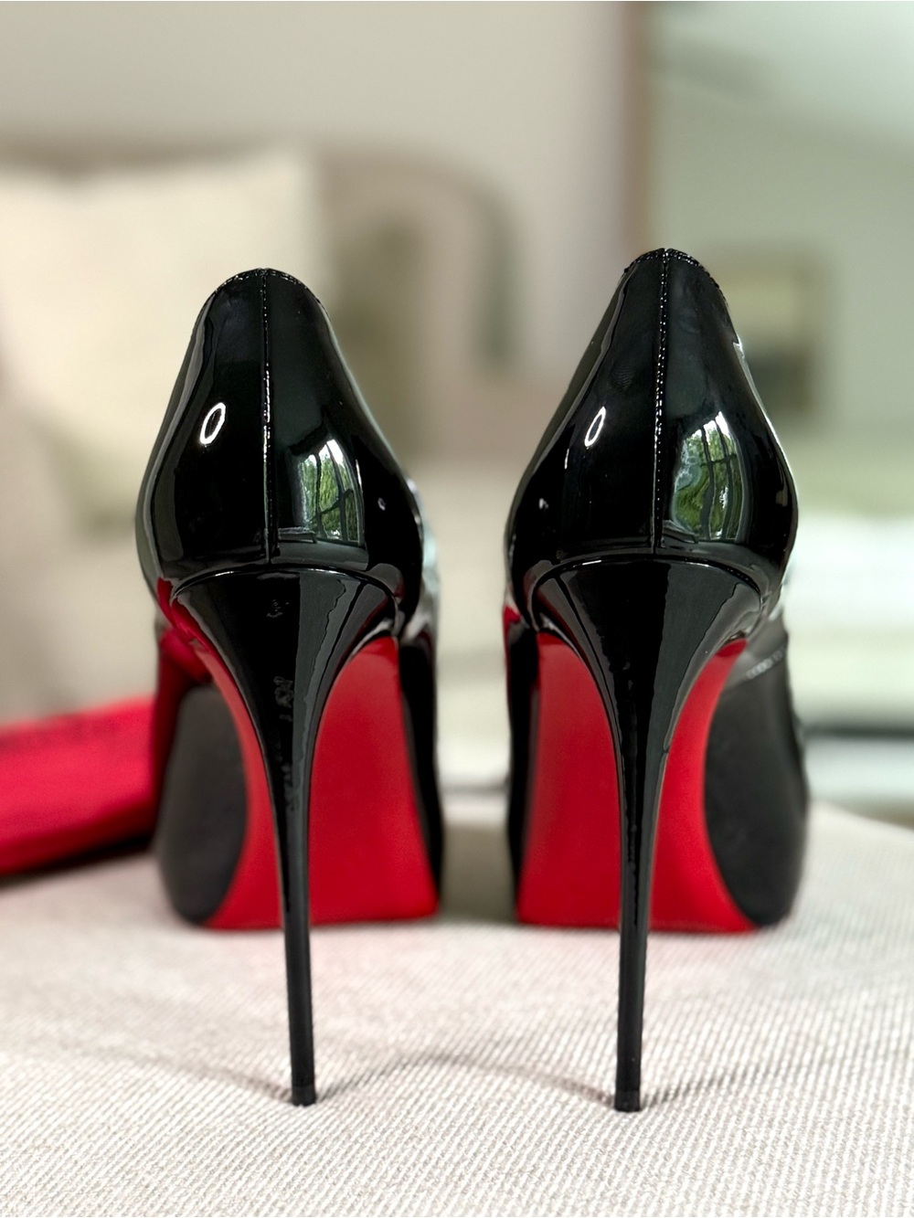 NEW Christian Louboutin New Very Privé 120 Platform Peep Toe Pumps - Size 39.5 - Picture 6 of 10